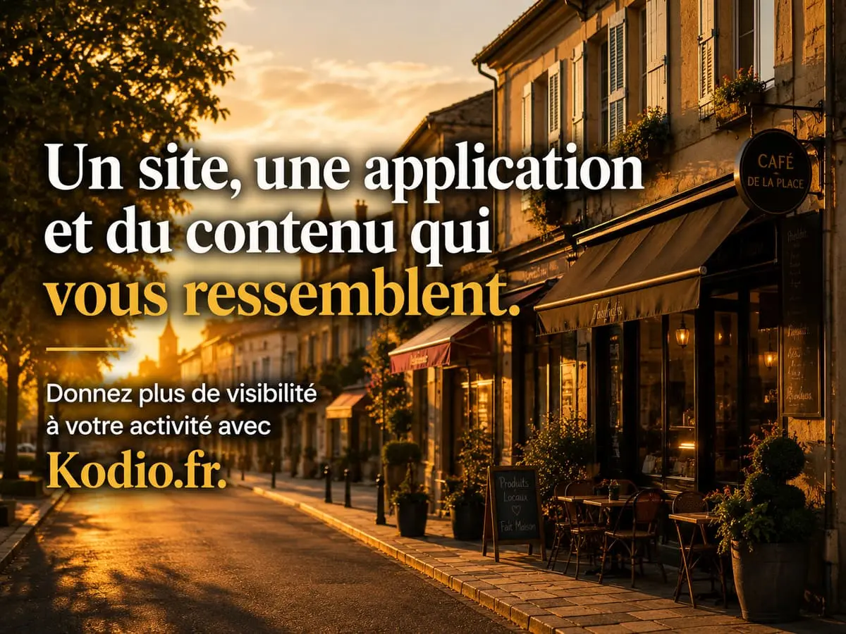 Ruelle pittoresque d'une petite ville française au coucher du soleil